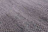Grey Savannah Grass Handmade Wool & Silk Rug - 7' 10" X 10' 1" - Golden Nile