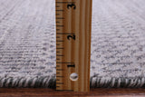Grey Savannah Grass Handmade Wool & Silk Rug - 7' 10" X 10' 1" - Golden Nile