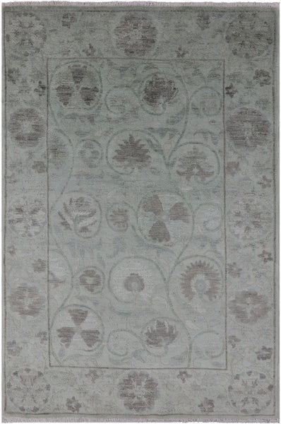 Full Pile Overdyed Handmade Wool Rug - 4' 1" X 6' 0" - Golden Nile