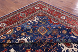 Blue Persian Fine Serapi Hand Knotted Wool Rug - 9' 10" X 14' 6" - Golden Nile