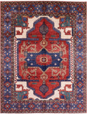 Red Persian Fine Serapi Handmade Wool Rug - 9' 3" X 12' 0" - Golden Nile