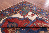 Red Persian Fine Serapi Handmade Wool Rug - 9' 3" X 12' 0" - Golden Nile