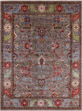 Persian Fine Serapi Hand Knotted Wool Rug - 8' 10" X 11' 6" - Golden Nile