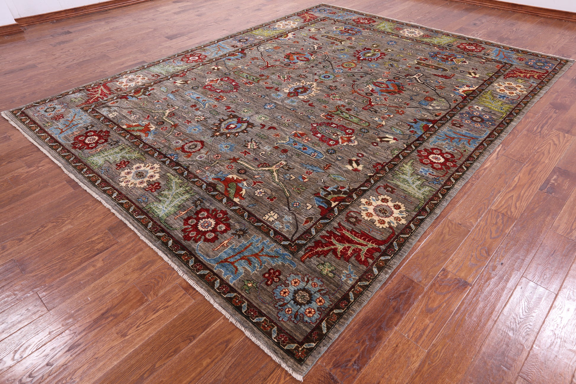 Persian Fine Serapi Hand Knotted Wool Rug - 8' 10" X 11' 6" - Golden Nile