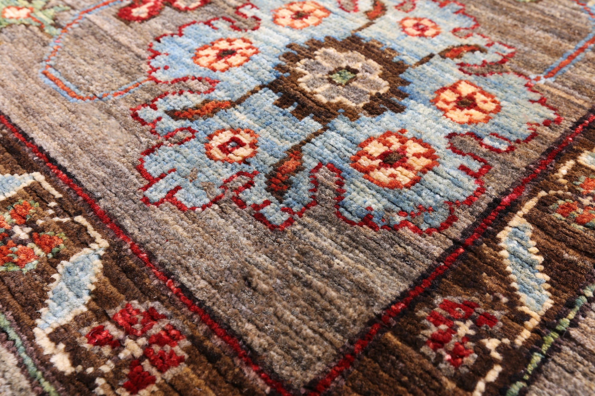 Persian Fine Serapi Hand Knotted Wool Rug - 8' 10" X 11' 6" - Golden Nile