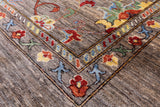 Peshawar Hand Knotted Wool Rug - 8' 0" X 9' 8" - Golden Nile