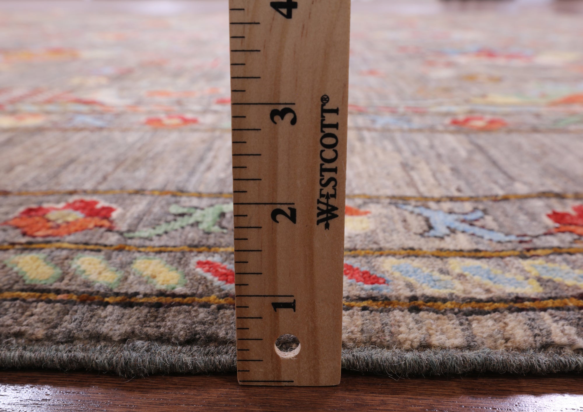 Peshawar Hand Knotted Wool Rug - 8' 0" X 9' 8" - Golden Nile