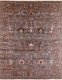 Peshawar Hand Knotted Wool Rug - 8' 0" X 10' 0" - Golden Nile