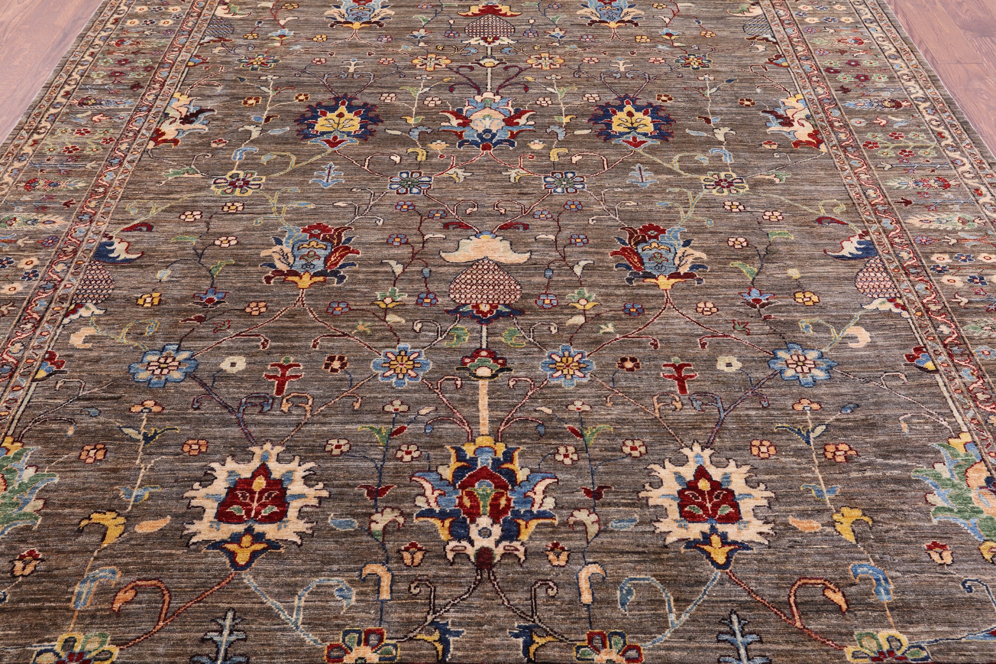 Peshawar Hand Knotted Wool Rug - 8' 0" X 10' 0" - Golden Nile