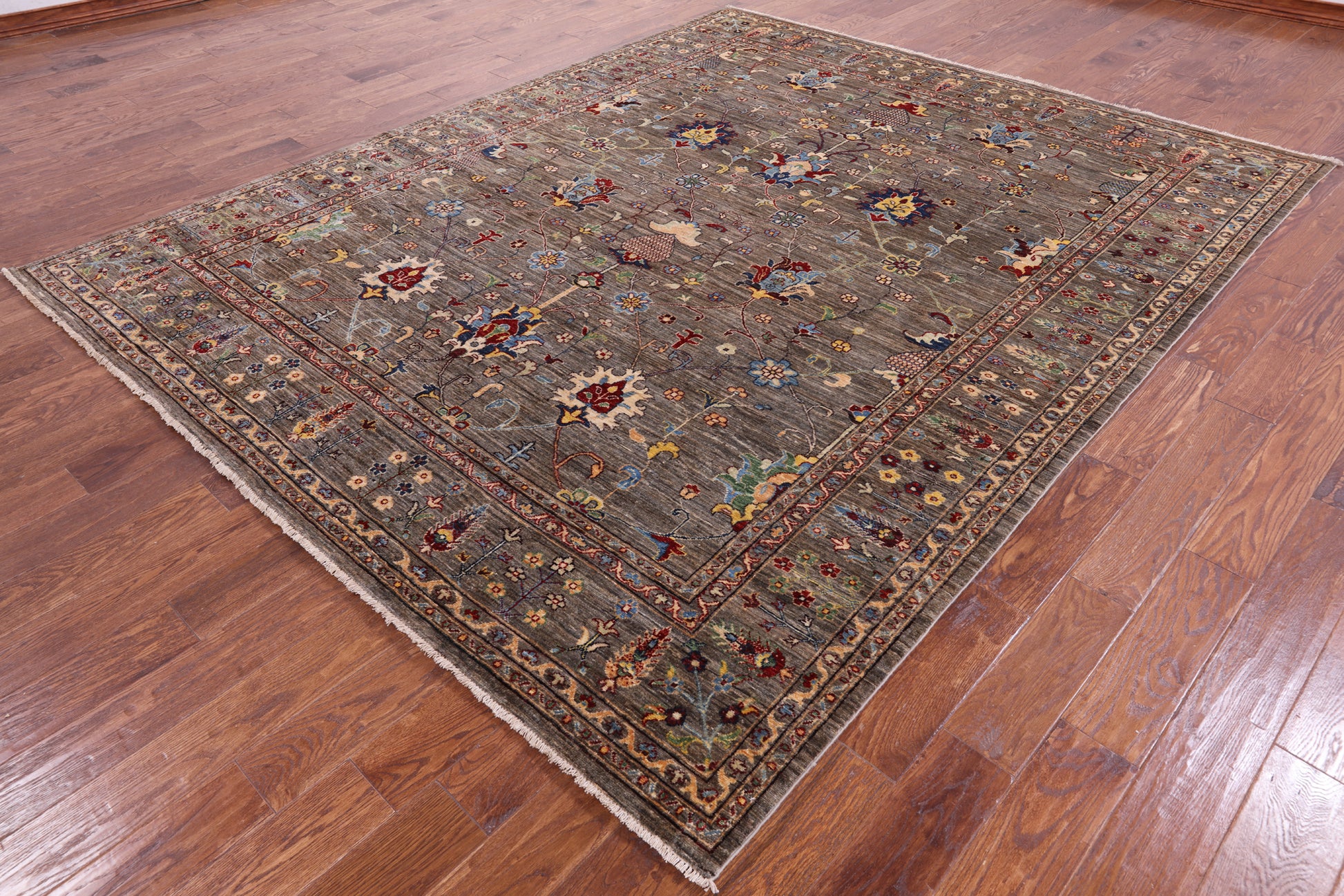 Peshawar Hand Knotted Wool Rug - 8' 0" X 10' 0" - Golden Nile
