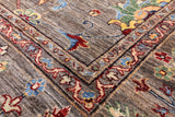 Peshawar Hand Knotted Wool Rug - 8' 0" X 10' 0" - Golden Nile