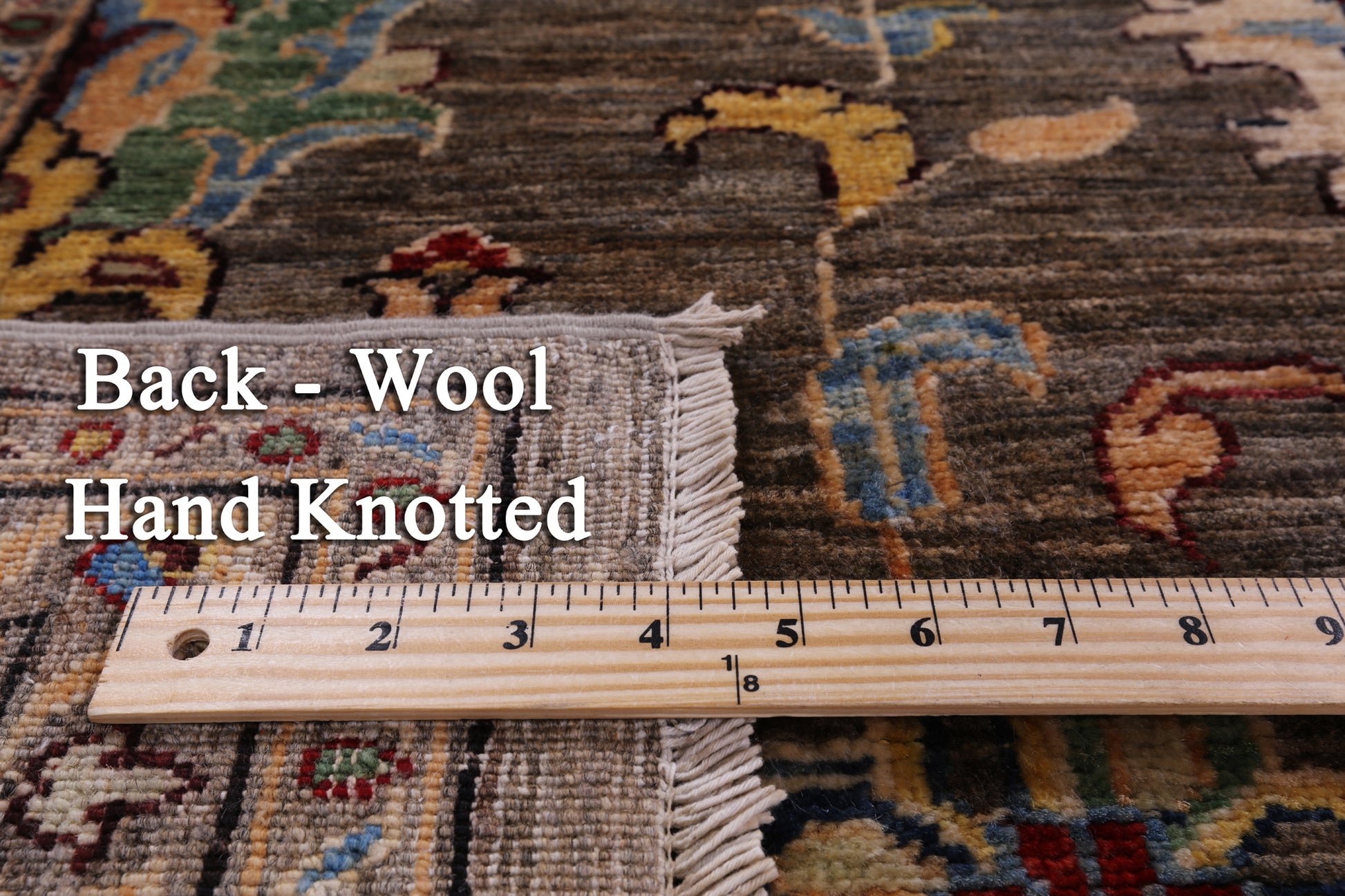 Peshawar Hand Knotted Wool Rug - 8' 0" X 10' 0" - Golden Nile