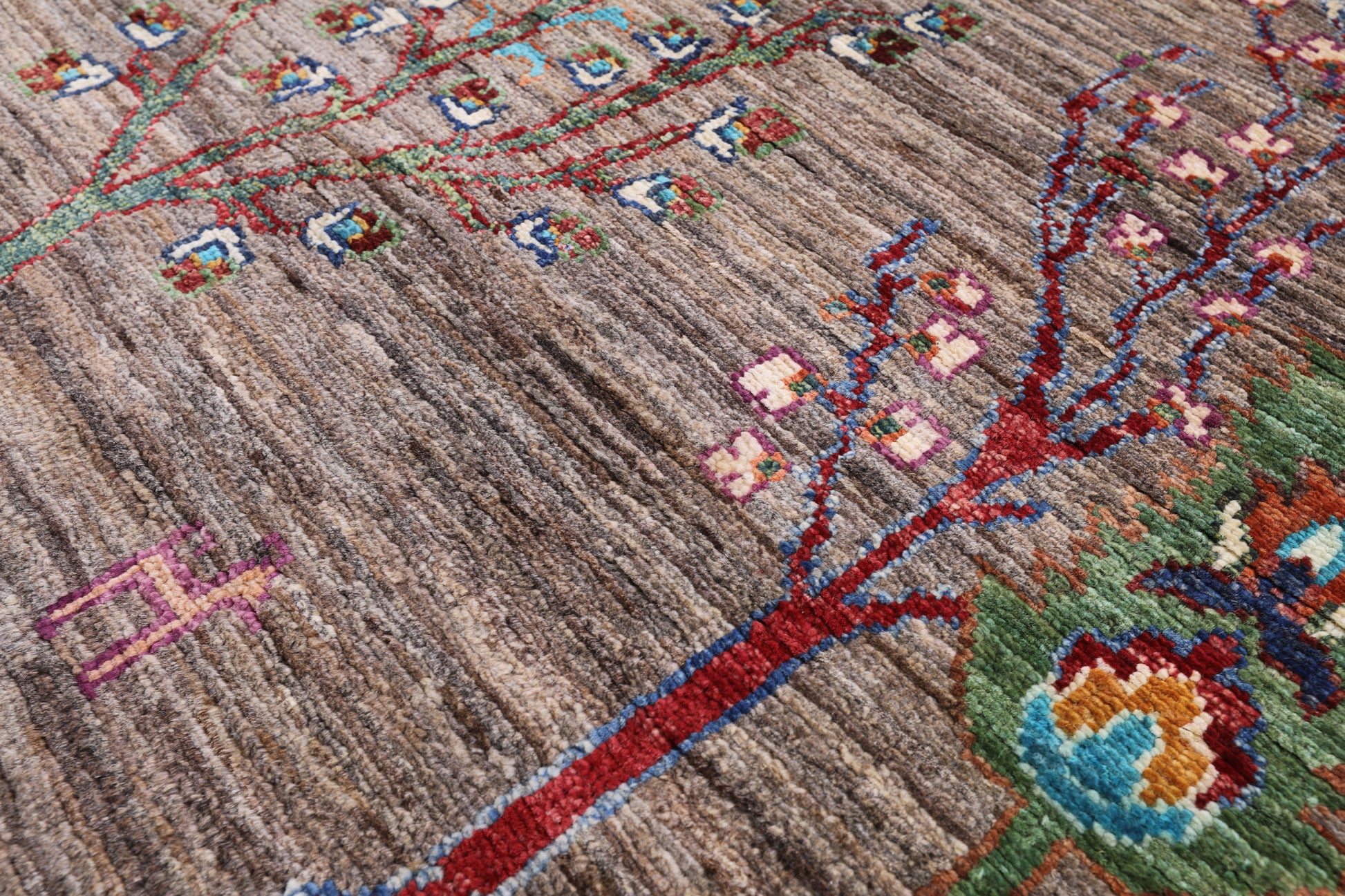 Tribal Persian Gabbeh Handmade Wool Rug - 5' 7" X 7' 9" - Golden Nile