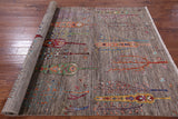 Tribal Persian Gabbeh Handmade Wool Rug - 5' 7" X 7' 9" - Golden Nile
