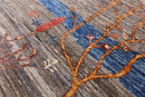 Persian Tribal Gabbeh Hand Knotted Wool Rug - 5' 8" X 7' 11" - Golden Nile