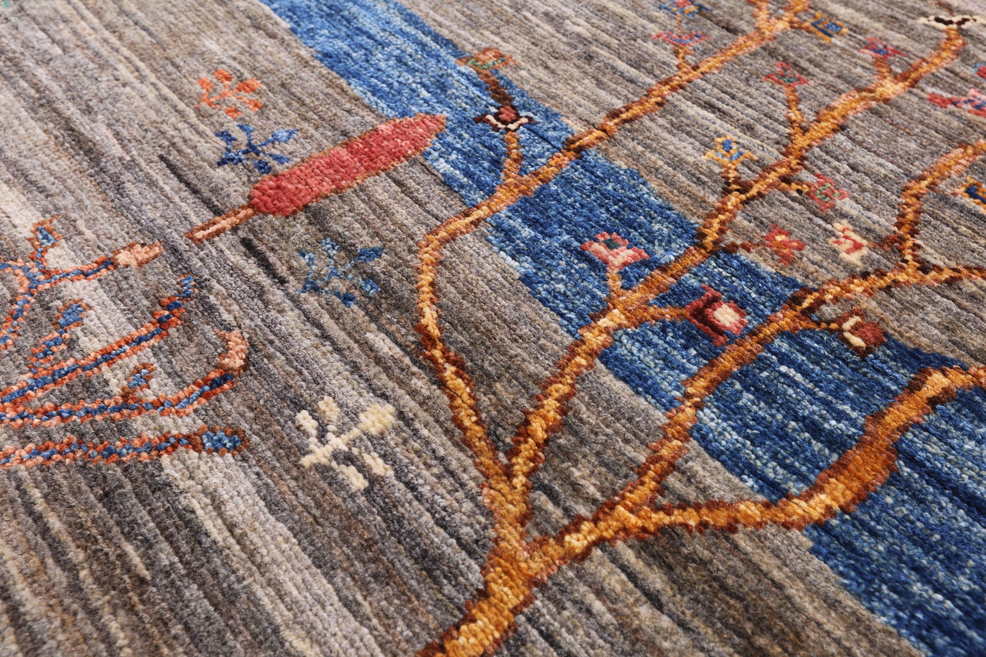 Persian Tribal Gabbeh Hand Knotted Wool Rug - 5' 8" X 7' 11" - Golden Nile