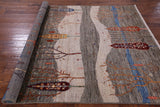Persian Tribal Gabbeh Hand Knotted Wool Rug - 5' 8" X 7' 11" - Golden Nile