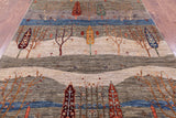 Persian Tribal Gabbeh Hand Knotted Wool Rug - 5' 8" X 7' 11" - Golden Nile