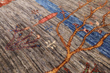 Persian Tribal Gabbeh Hand Knotted Wool Rug - 5' 8" X 7' 11" - Golden Nile