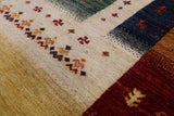 Persian Tribal Gabbeh Handmade Wool Rug - 5' 6" X 7' 10" - Golden Nile