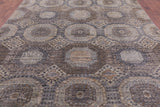 Geometric Persian Mamluk Hand Knotted Wool Rug - 8' 10" X 11' 9" - Golden Nile