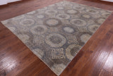 Geometric Persian Mamluk Hand Knotted Wool Rug - 8' 10" X 11' 9" - Golden Nile