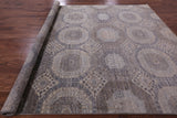 Geometric Persian Mamluk Hand Knotted Wool Rug - 8' 10" X 11' 9" - Golden Nile