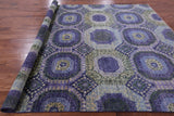 Geometric Persian Mamluk Hand Knotted Wool Rug - 8' 10" X 12' 6" - Golden Nile