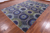 Geometric Persian Mamluk Hand Knotted Wool Rug - 8' 10" X 12' 6" - Golden Nile