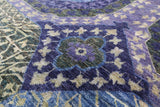Geometric Persian Mamluk Hand Knotted Wool Rug - 8' 10" X 12' 6" - Golden Nile