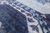 Geometric Persian Mamluk Hand Knotted Wool Rug - 7' 9" X 9' 8" - Golden Nile