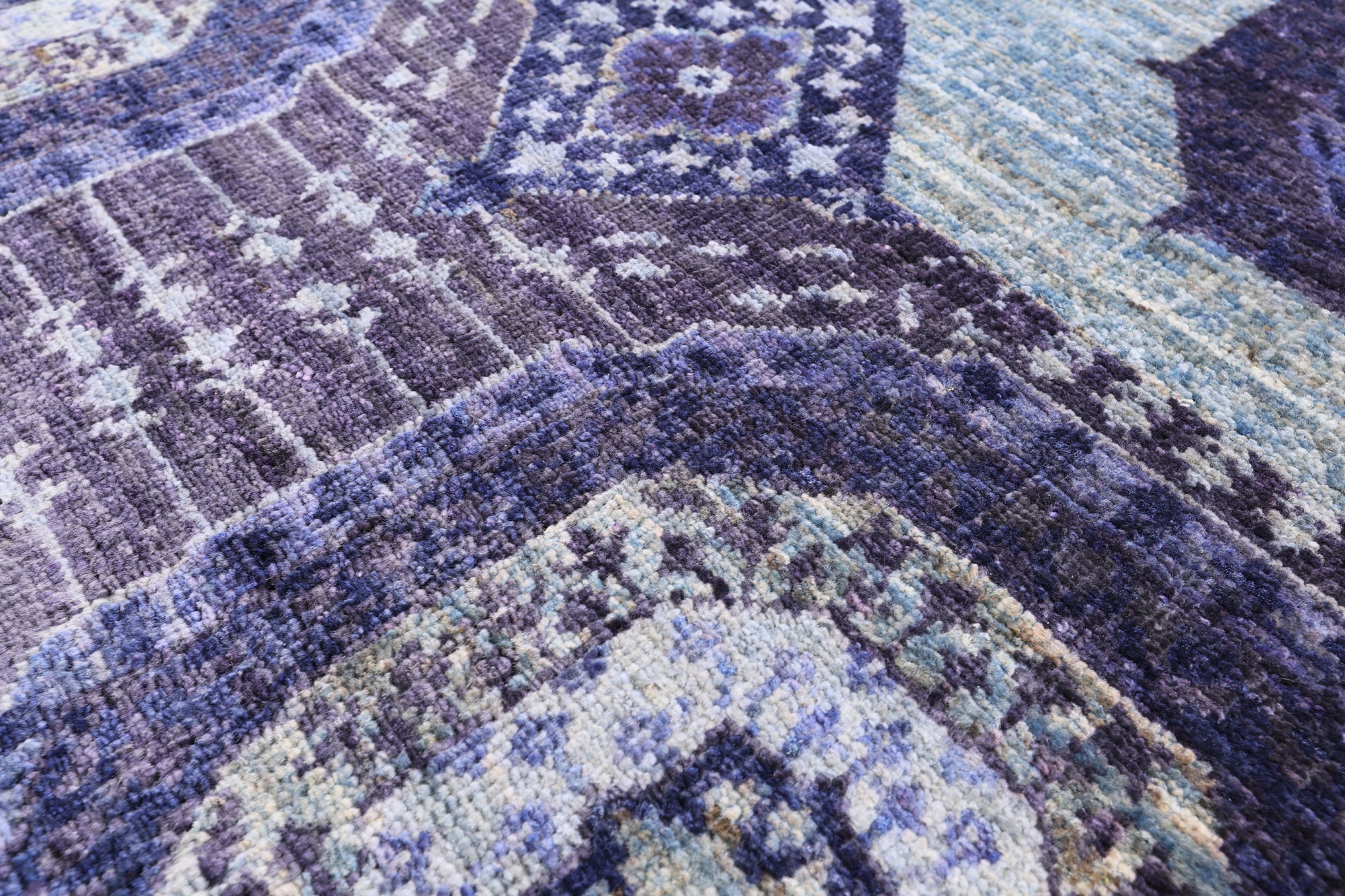 Geometric Persian Mamluk Hand Knotted Wool Rug - 3' 11" X 6' 0" - Golden Nile