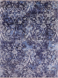 Modern Hand Knotted Wool & Silk Rug - 9' 0" X 11' 10" - Golden Nile