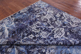 Modern Hand Knotted Wool & Silk Rug - 9' 0" X 11' 10" - Golden Nile