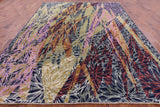 Modern Hand Knotted Wool & Silk Rug - 8' 10" X 11' 10" - Golden Nile