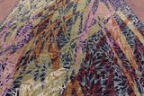 Modern Hand Knotted Wool & Silk Rug - 8' 10" X 11' 10" - Golden Nile