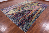 Modern Hand Knotted Wool & Silk Rug - 8' 10" X 11' 10" - Golden Nile