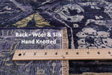 Contemporary Hand Knotted Wool & Silk Rug - 11' 11" X 18' 0" - Golden Nile