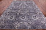 Geometric Persian Mamluk Handmade Wool Rug - 8' 10" X 13' 4" - Golden Nile