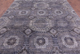 Geometric Persian Mamluk Handmade Wool Rug - 8' 10" X 13' 4" - Golden Nile