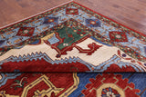 Red Persian Fine Serapi Handmade Wool Rug - 9' 9" X 13' 9" - Golden Nile