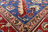 Blue Persian Fine Serapi Hand Knotted Wool Rug - 8' 3" X 9' 10" - Golden Nile