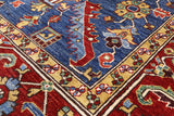 Blue Persian Fine Serapi Hand Knotted Wool Rug - 7' 11" X 10' 0" - Golden Nile