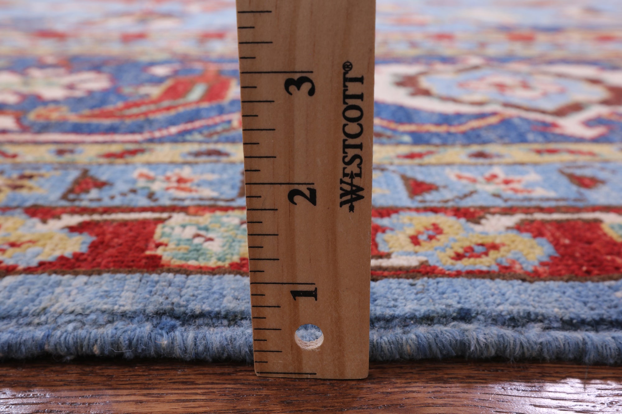Blue Persian Fine Serapi Hand Knotted Wool Rug - 10' 2" X 13' 4" - Golden Nile