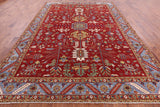 Red Persian Fine Serapi Handmade Wool Rug - 9' 0" X 12' 5" - Golden Nile