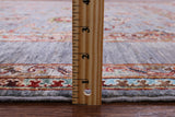 Grey Peshawar Hand Knotted Wool Rug - 5' 0" X 6' 7" - Golden Nile