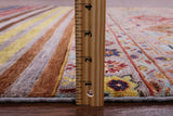 Khorjin Persian Gabbeh Hand Knotted Wool Rug - 5' 1" X 6' 8" - Golden Nile
