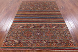 Khorjin Persian Gabbeh Handmade Wool Rug - 4' 11" X 6' 11" - Golden Nile
