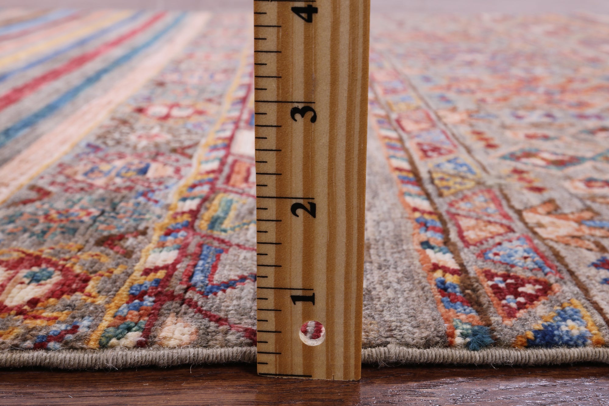 Khorjin Persian Gabbeh Handmade Wool Rug - 4' 11" X 6' 11" - Golden Nile