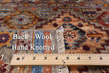 Khorjin Persian Gabbeh Handmade Wool Rug - 5' 0" X 6' 6" - Golden Nile